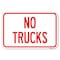 Signmission Driveway Sign No Trucks Heavy-Gauge Aluminum Sign, 12" x 18", A-1218-24123 A-1218-24123 - alternate 1